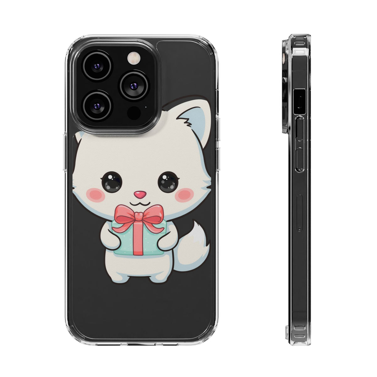 Kawaii Arctic Fox Phone Case with Gift