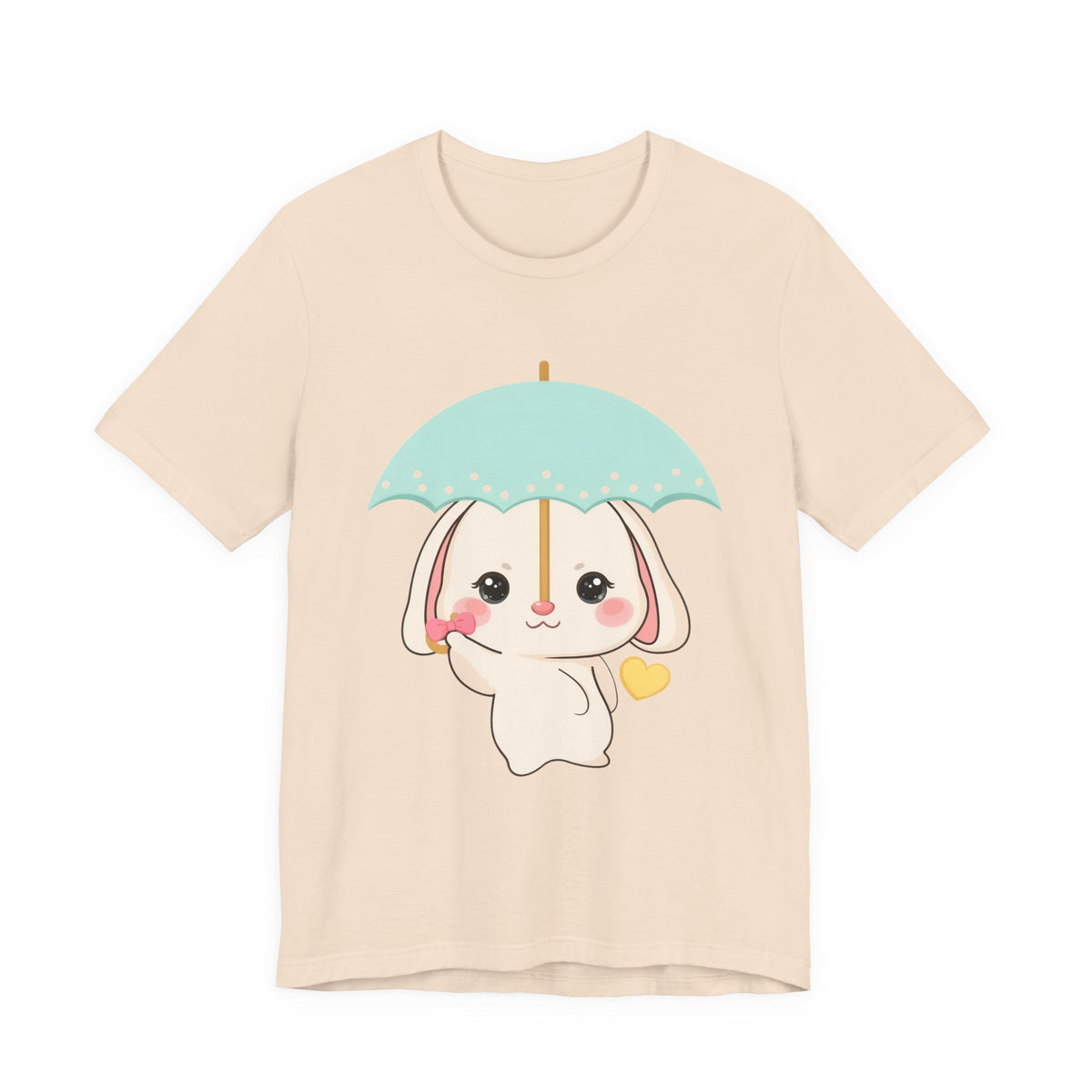 Kawaii Bunny T-Shirt, Cute Umbrella Rabbit Tee
