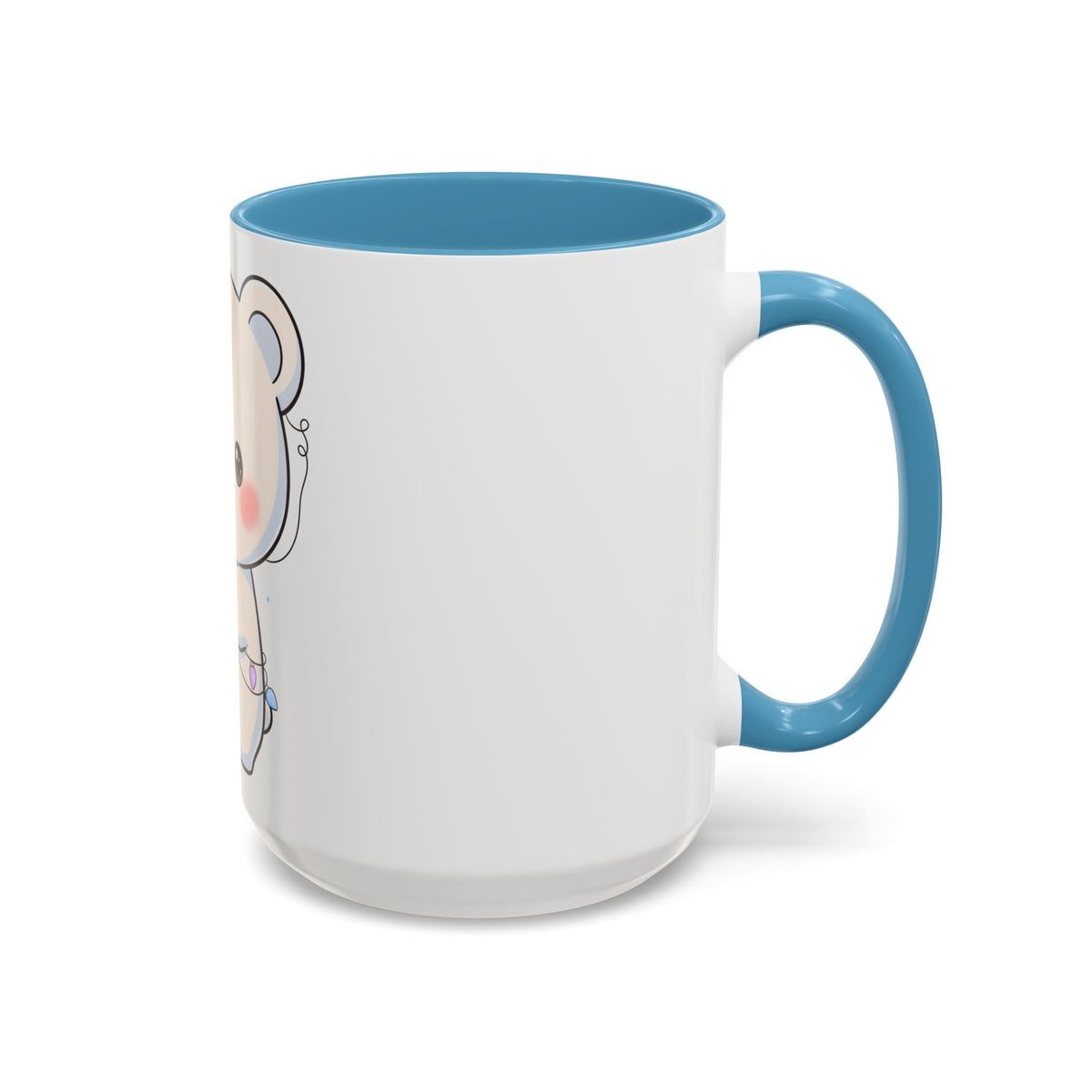 Kawaii Polar Bear Mug, Festive Holiday Gift