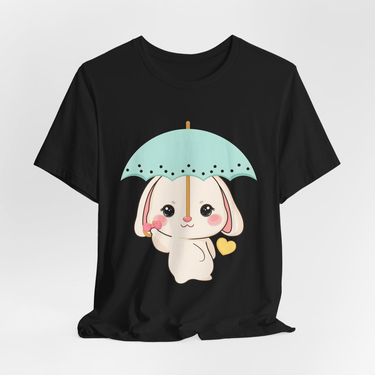 Kawaii Bunny T-Shirt, Cute Umbrella Rabbit Tee