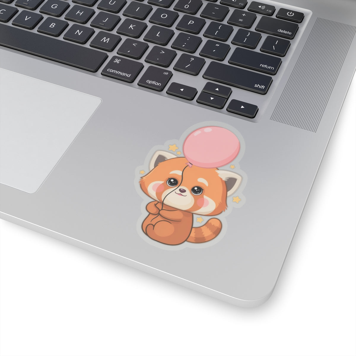 Kawaii Red Panda Sticker with Balloon | Chibi Animal