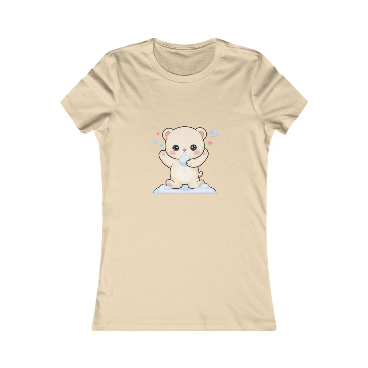 Kawaii Polar Bear T-Shirt for Playful Winter Outfits
