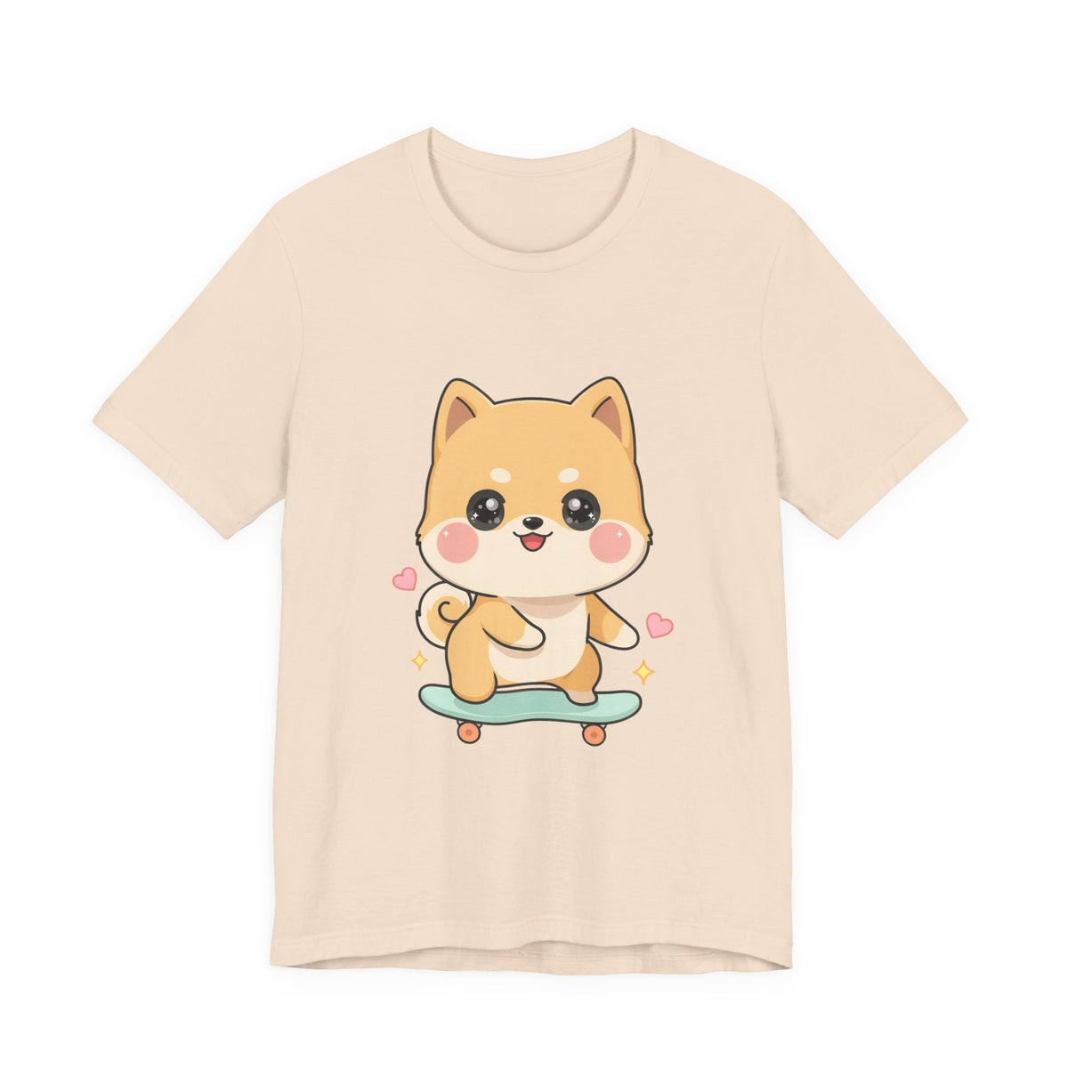 Kawaii Shiba Inu Skateboarder Tee for Dog Lovers