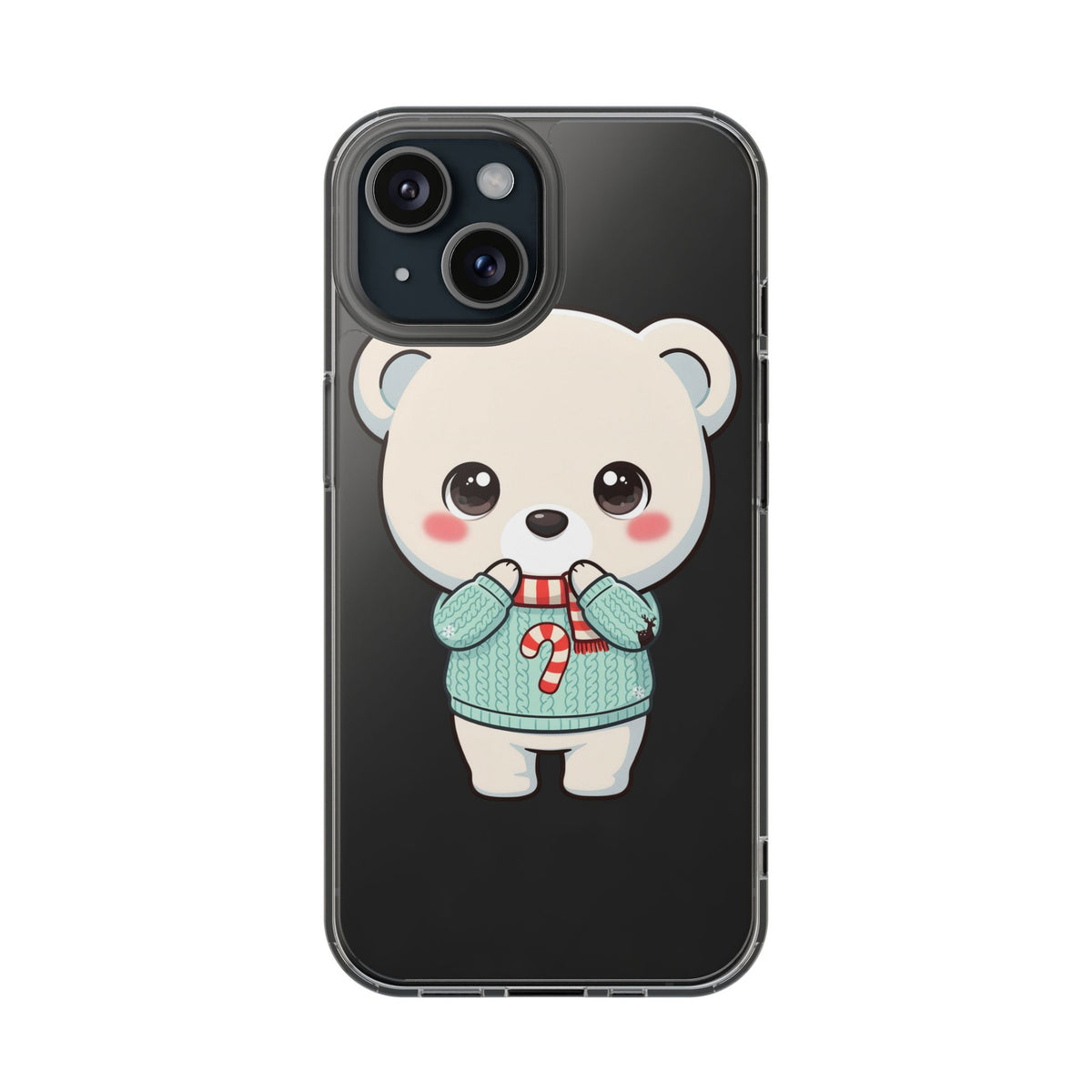Kawaii Christmas Bear Phone Case for Holiday Season