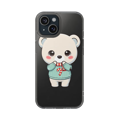 Kawaii Christmas Bear Phone Case for Holiday Season