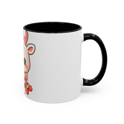 Kawaii Reindeer Christmas Mug for Holiday Fans