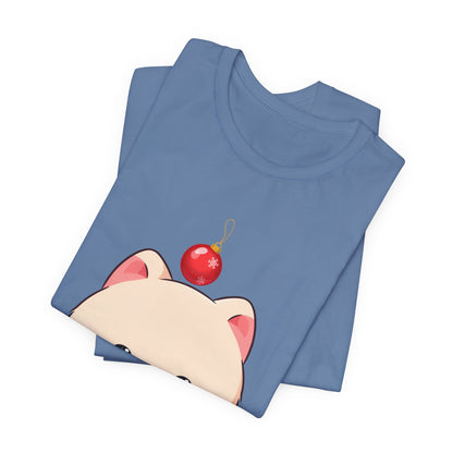 Kawaii Arctic Fox Christmas T-Shirt for Holiday Fans