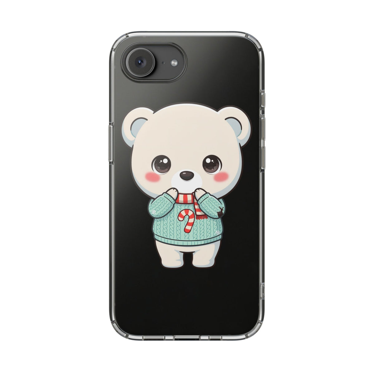 Kawaii Christmas Bear Phone Case for Holiday Season