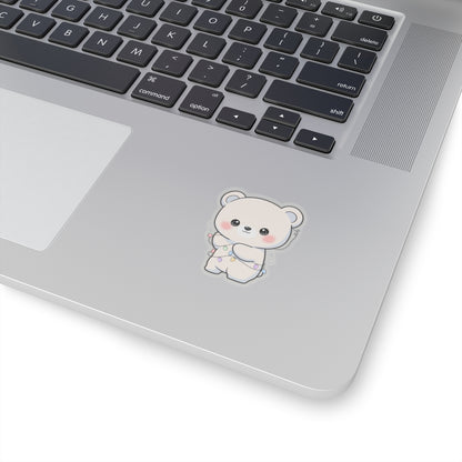 Kawaii Polar Bear Sticker for Cozy Desk Decor
