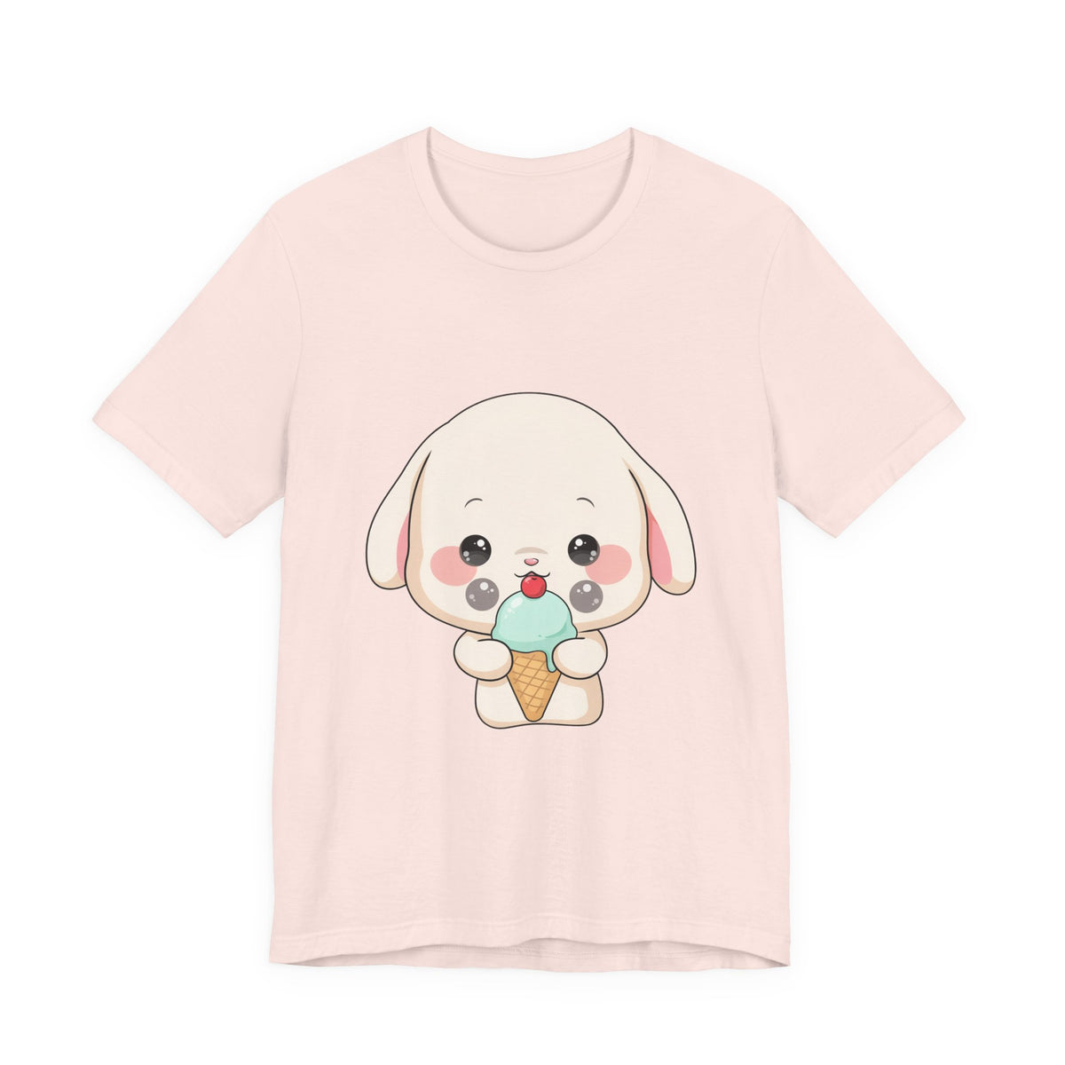 Kawaii Bunny Ice Cream Tee for Cute Style Lovers