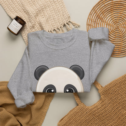 Kawaii Panda Donut Sweatshirt, Cute Chibi Crewneck