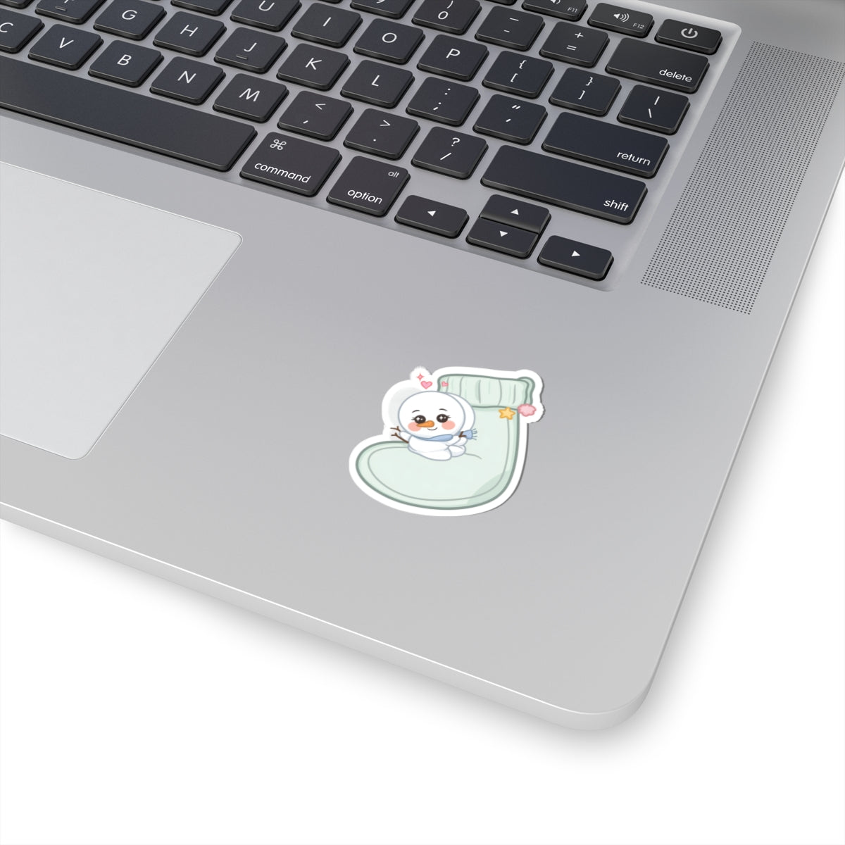 Kawaii Snowman Christmas Sticker for Cozy Holiday Cheer