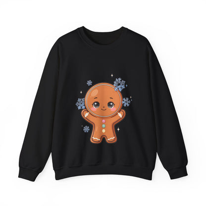 Kawaii Gingerbread Sweatshirt – Cute Winter Crewneck