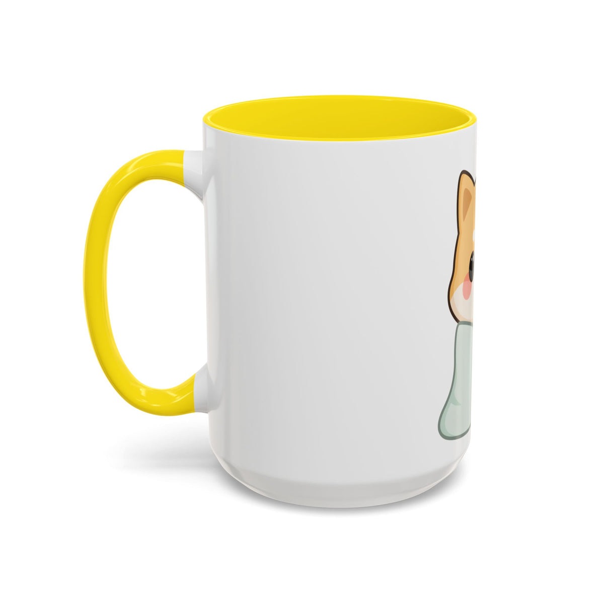 Kawaii Shiba Inu Accent Coffee Mug for Cozy Moments