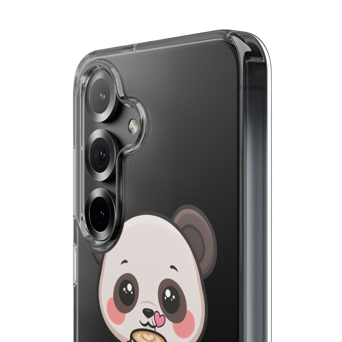 Kawaii Panda Latte Clear Impact-Resistant Case