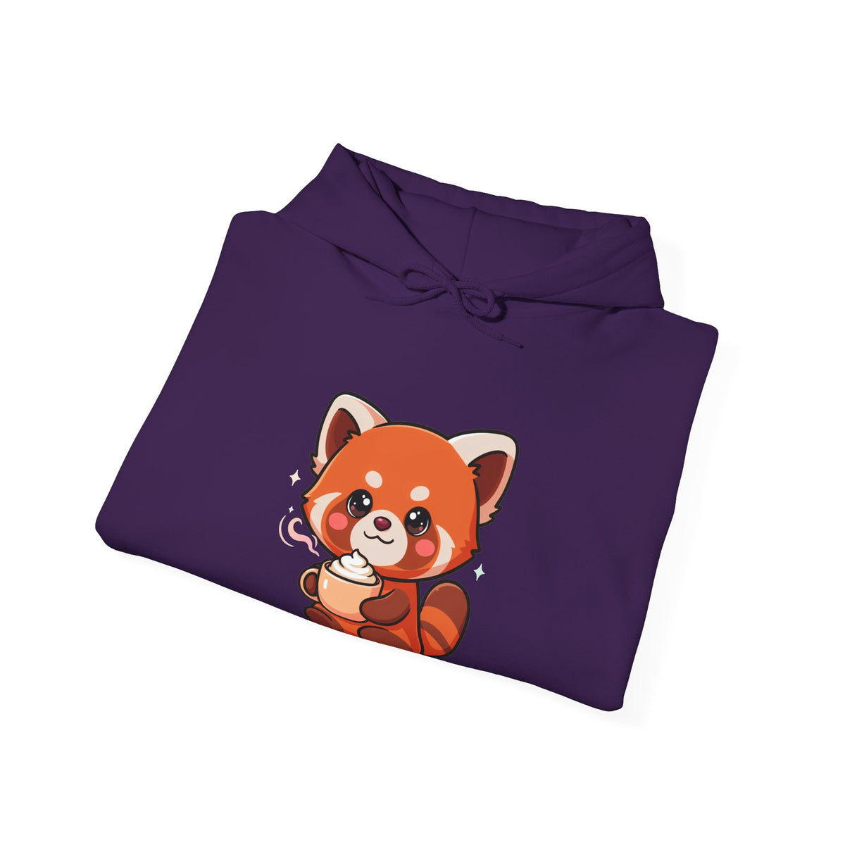 Red Panda Latte Hoodie – Cute Kawaii Coffee Sweatshirt