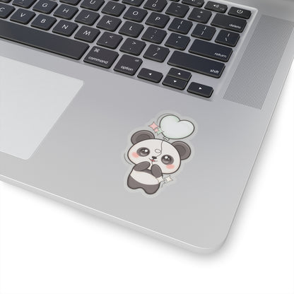 Kawaii Panda Sticker with Balloon for Cute Decor