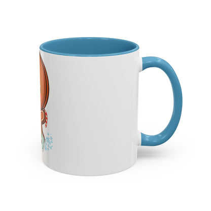Gingerbread Man Ice Skating Accent Coffee Mug