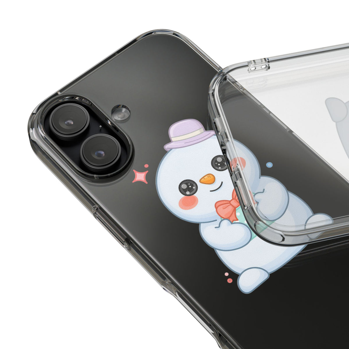 Kawaii Snowman Phone Case for Cheerful Winter Days
