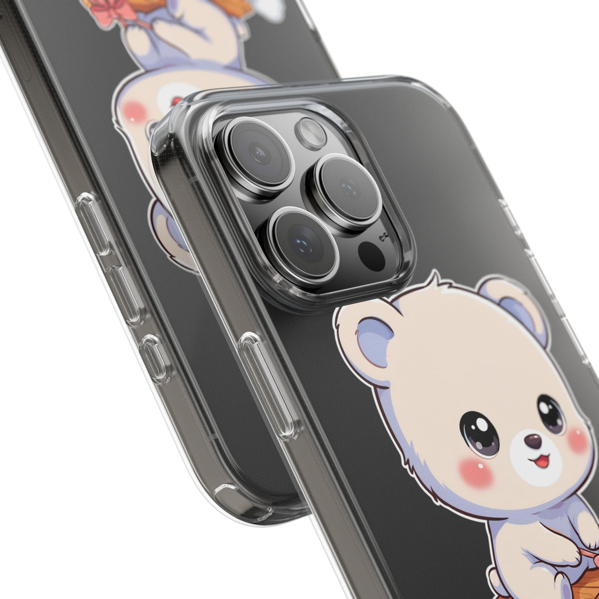 Kawaii Polar Bear Phone Case, Cute Winter Gift