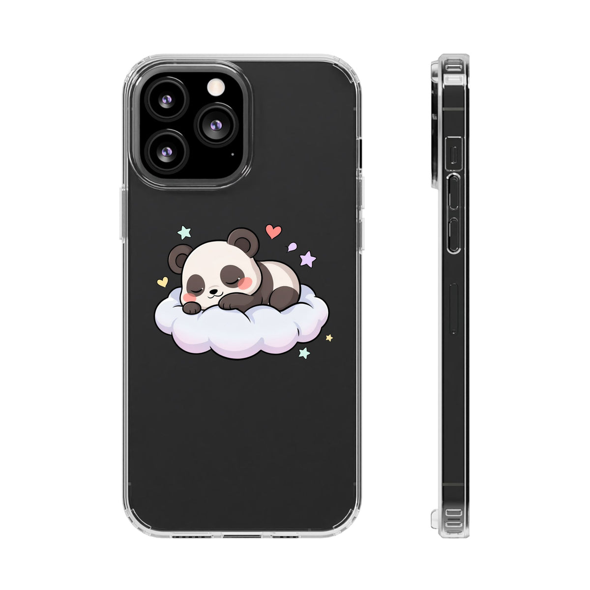 Sleeping Panda Clear Impact-Resistant Phone Case