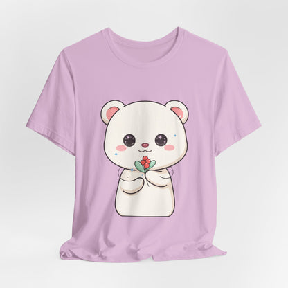 Kawaii Polar Bear Christmas T-Shirt for Cute Holiday Fans