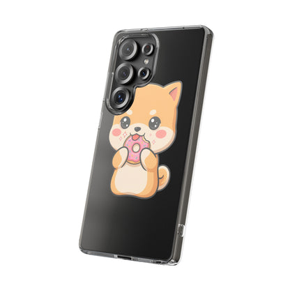 Kawaii Shiba Inu Phone Case with Donut