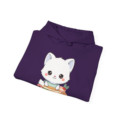 Christmas Fox Baking Hoodie, Kawaii Cookie Baker Sweatshirt