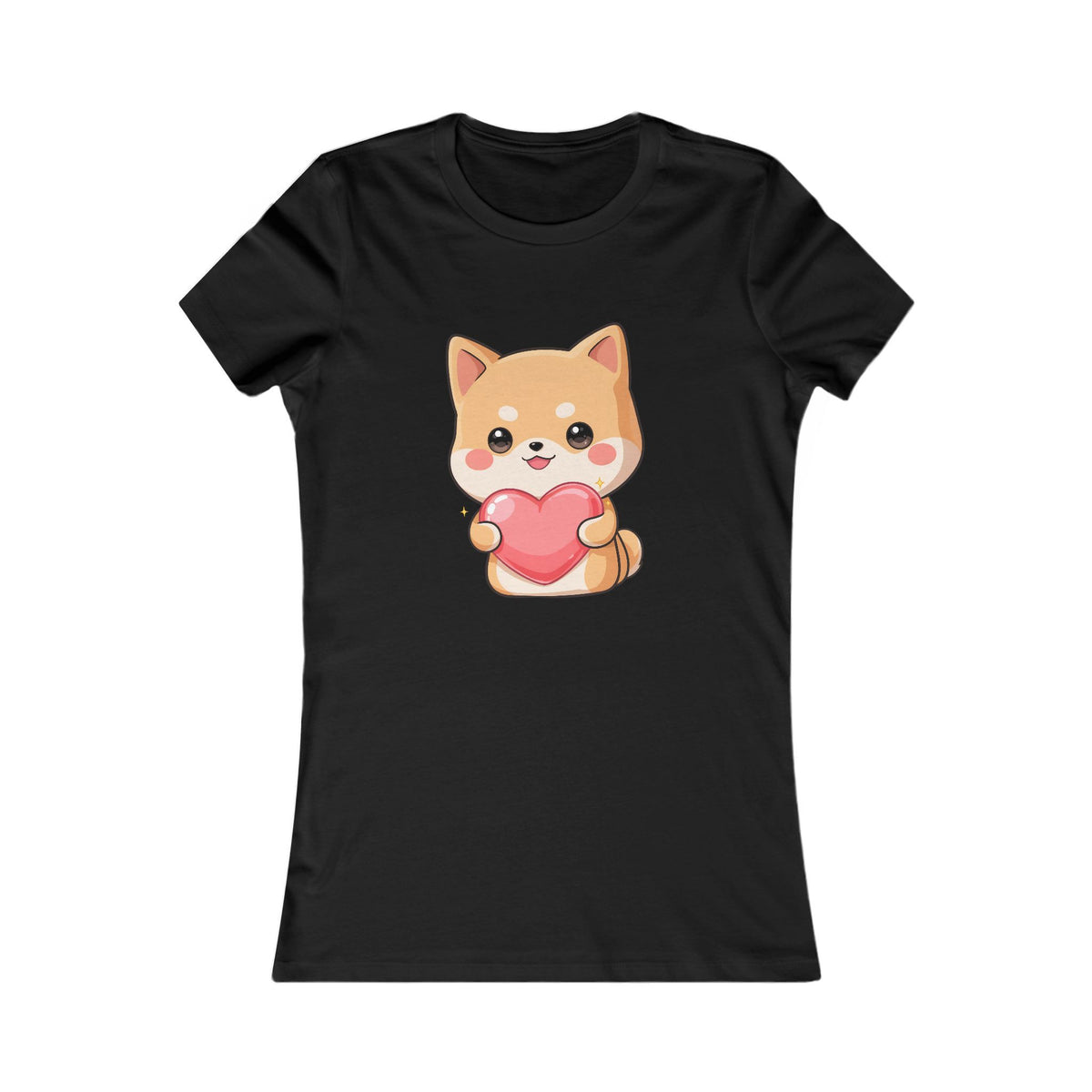 Kawaii Shiba Inu Women's Tee – Cute Heart Dog Shirt