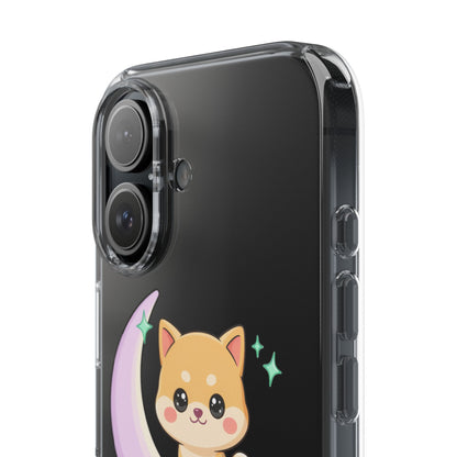 Kawaii Shiba Inu Phone Case – Crescent Moon Cutie