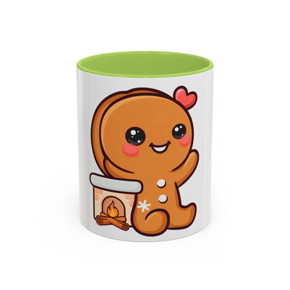 Kawaii Gingerbread Mug for Cozy Winter Coffee Breaks