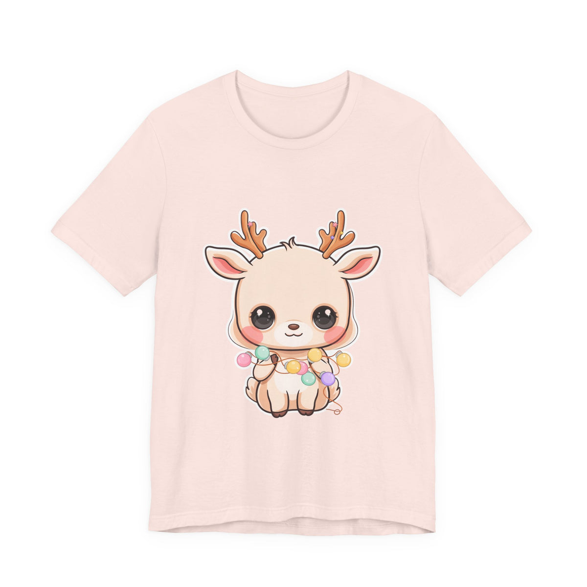 Kawaii Reindeer T-Shirt for Cozy Holiday Errands