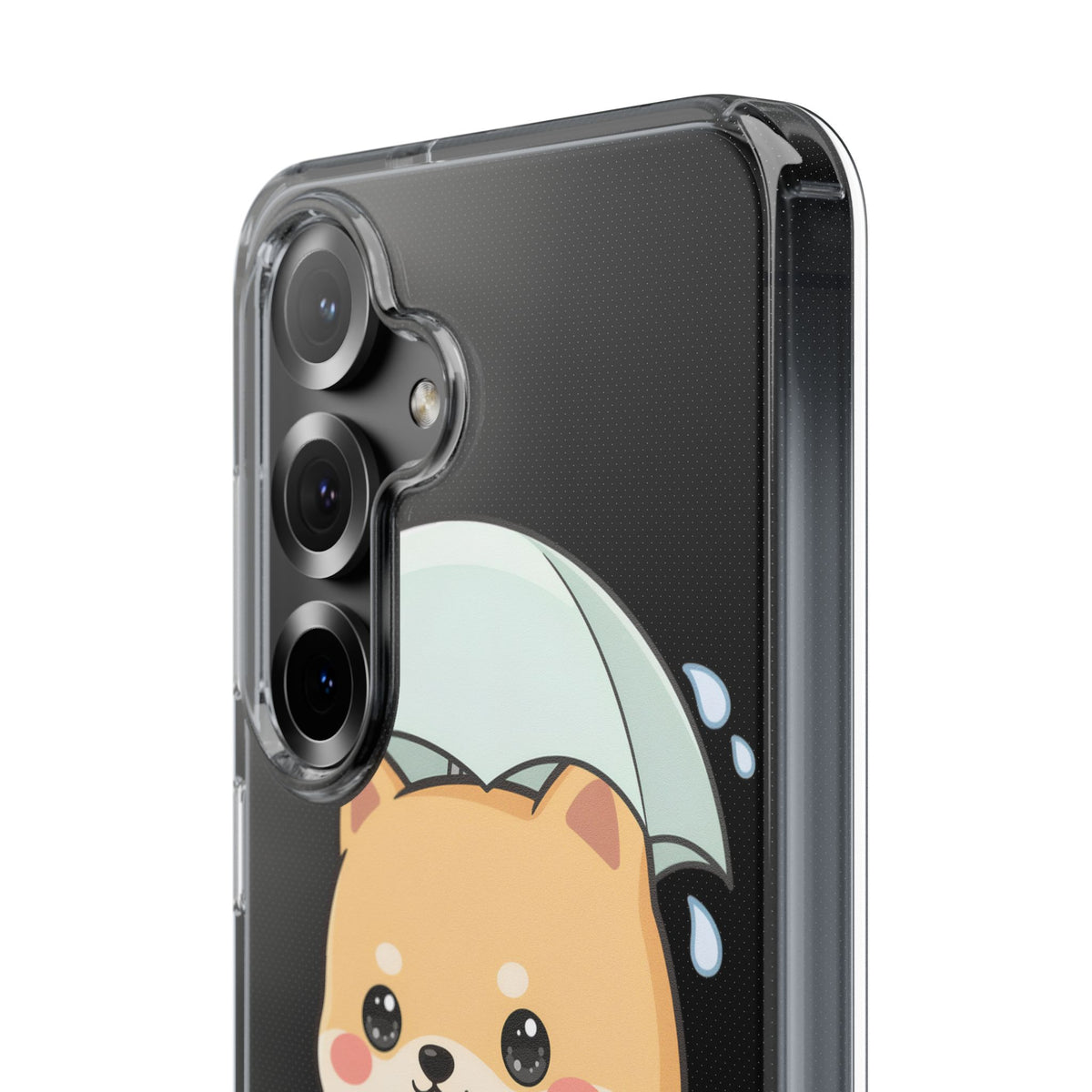 Shiba Inu Phone Case, Kawaii Rainy Day Pup