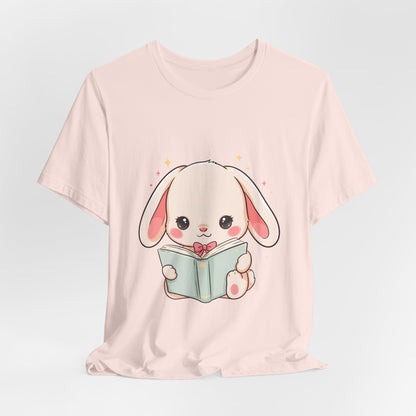 Book Lover Bunny T-Shirt – Cute Kawaii Reader Tee