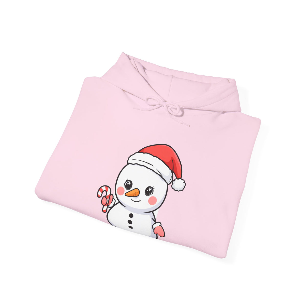 Cute Snowman Christmas Hoodie, Kawaii Holiday Sweatshirt