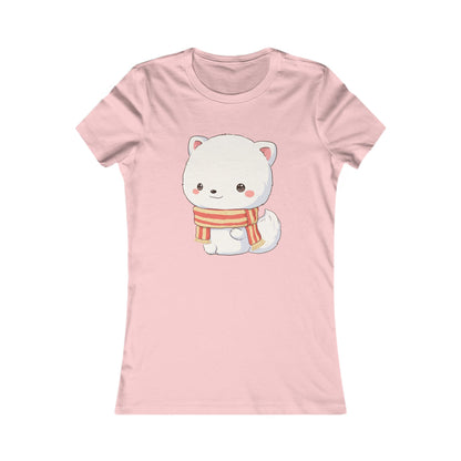 Kawaii Arctic Fox Christmas Tee for Cozy Holiday Fans