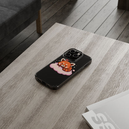 Cute Red Panda Phone Case, Dreamy Kawaii Cloud Art
