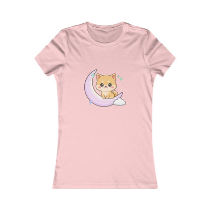 Kawaii Shiba Inu T-Shirt, Moonlit Chibi Dog Tee
