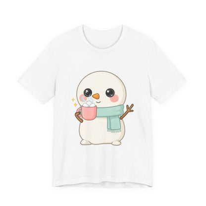 Kawaii Snowman T-Shirt for Cozy Cocoa Breaks