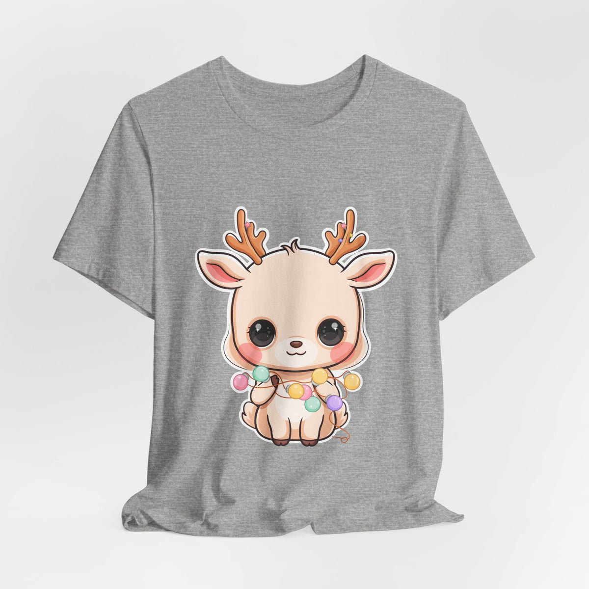 Kawaii Reindeer T-Shirt for Cozy Holiday Errands