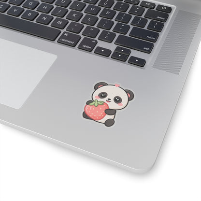Kawaii Panda Strawberry Sticker for Sweet Little Joys