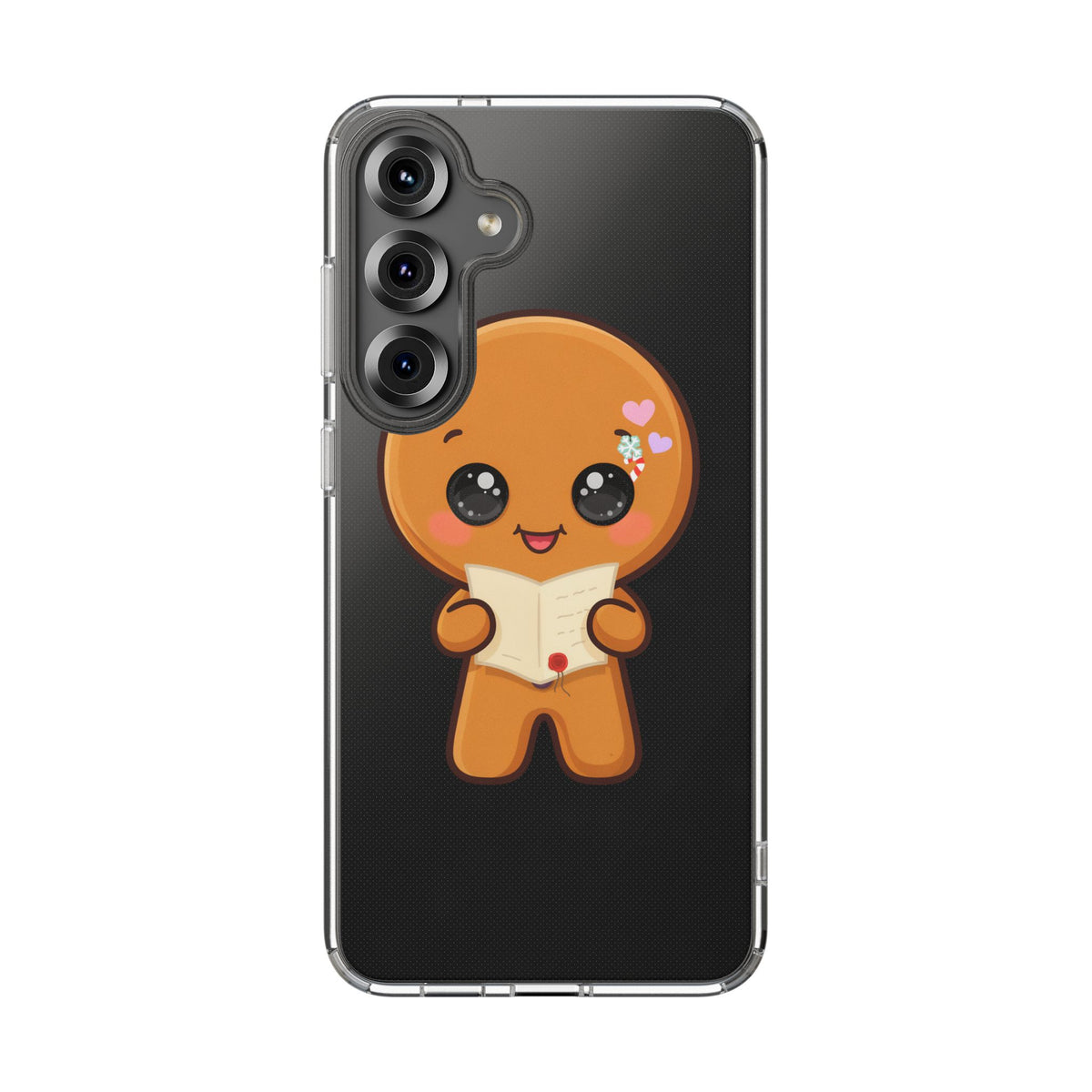 Gingerbread Man Phone Case, Cute Christmas Letter Reader