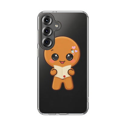 Gingerbread Man Phone Case, Cute Christmas Letter Reader