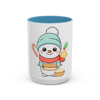 Christmas Snowman Baking Accent Coffee Mug