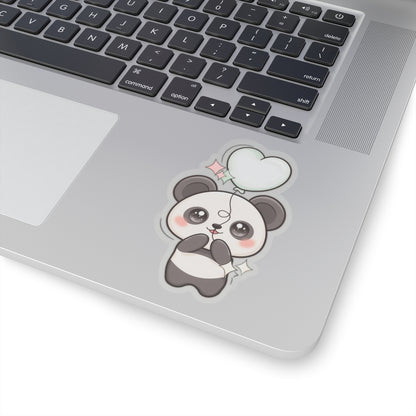Kawaii Panda Sticker with Balloon for Cute Decor