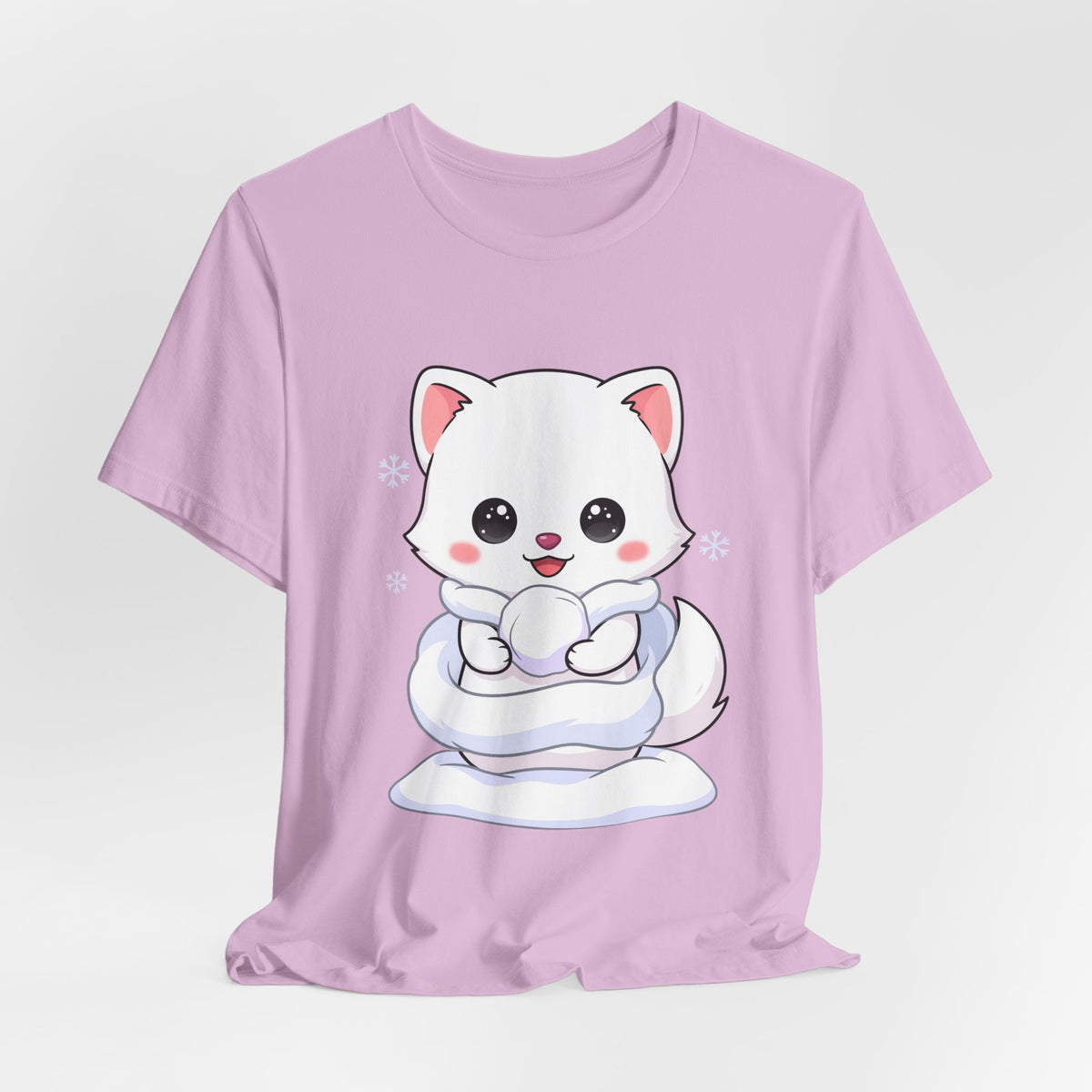 Kawaii Arctic Fox T-Shirt for Cute Winter Style