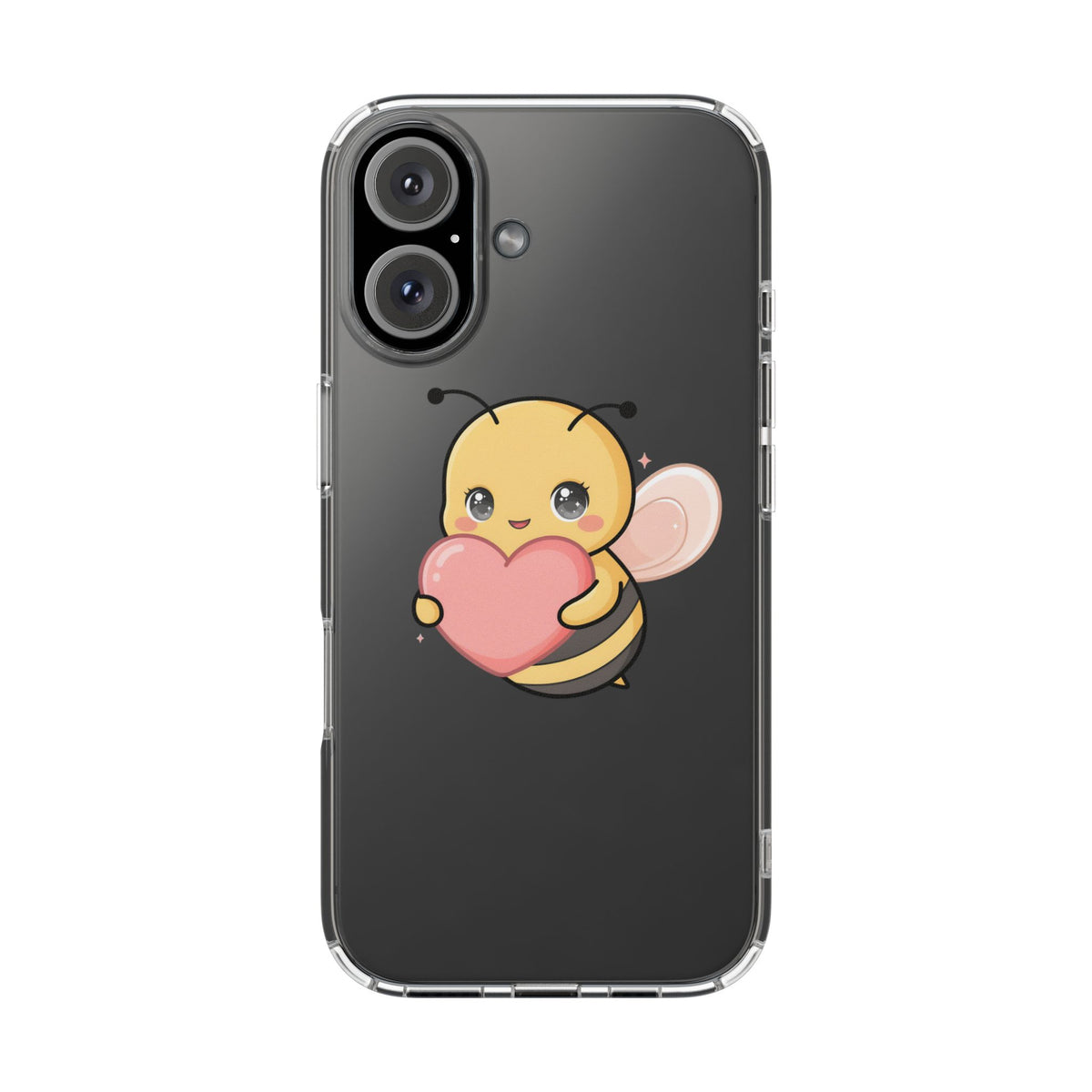 Kawaii Bee Clear Impact-Resistant Phone Case