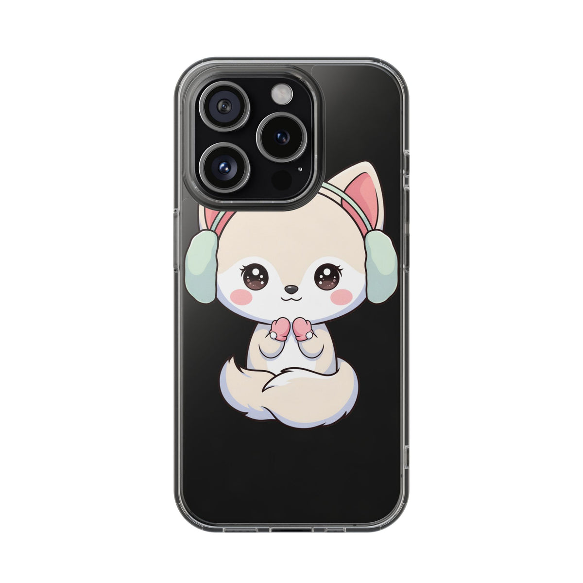 Kawaii Arctic Fox Phone Case – Cozy Winter Cutie