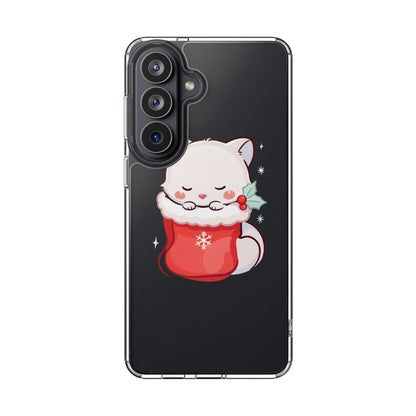 Christmas Fox Phone Case, Cute Holiday Stocking Gift