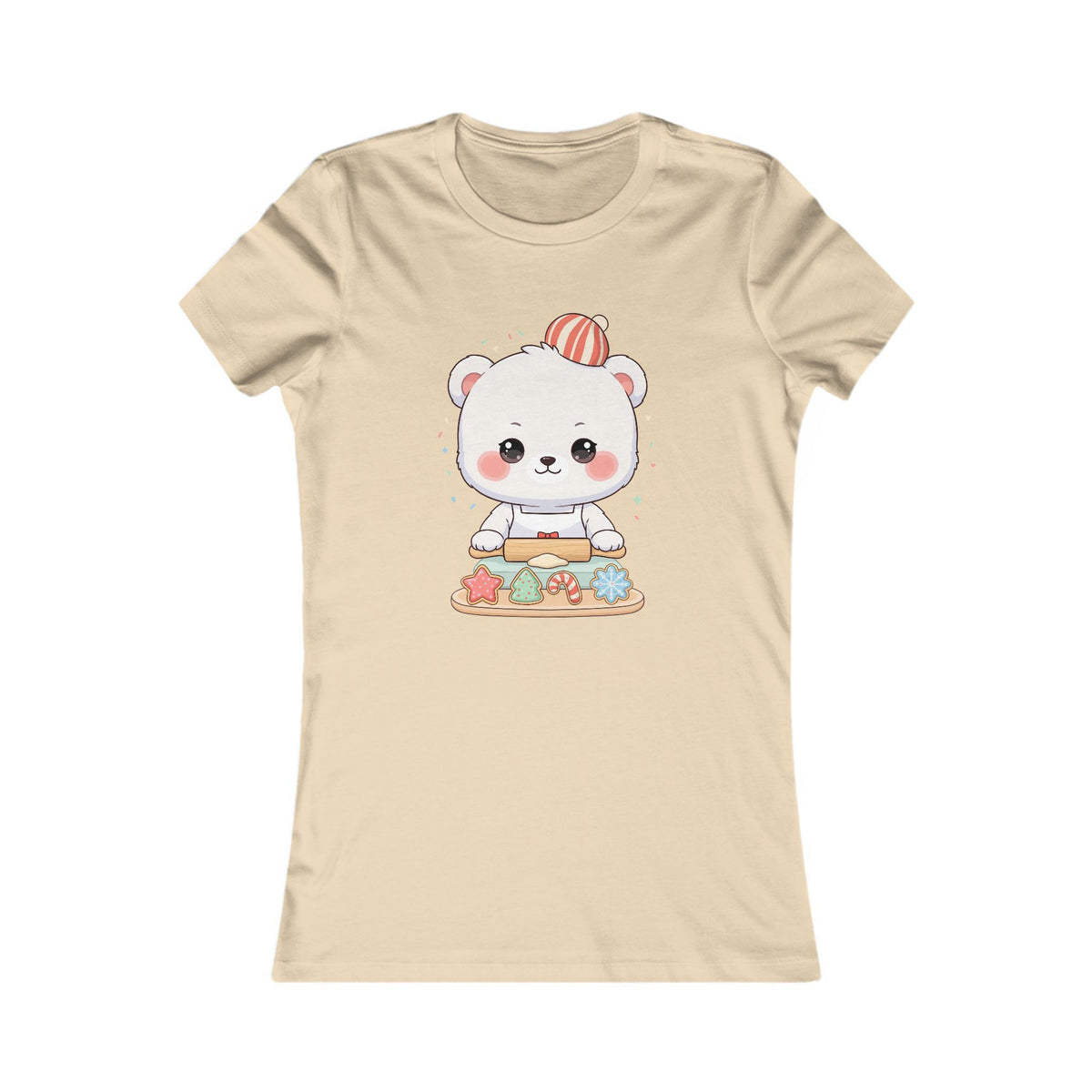Christmas Polar Bear Tee for Kawaii Holiday Fans